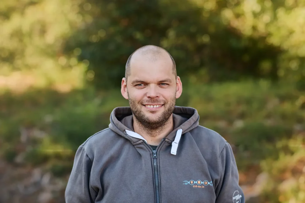 Photo de Guillaume Jeancel, fondateur de EVB Elec.